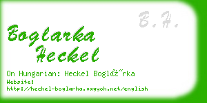 boglarka heckel business card